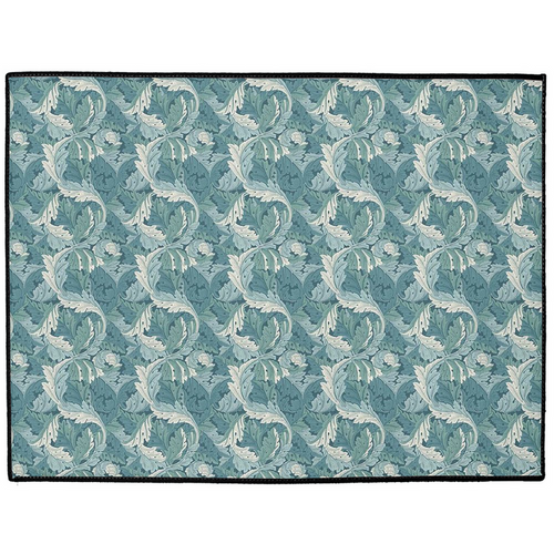 Acanthus Indoor/Outdoor Floor Mat William Morris Blue Teal