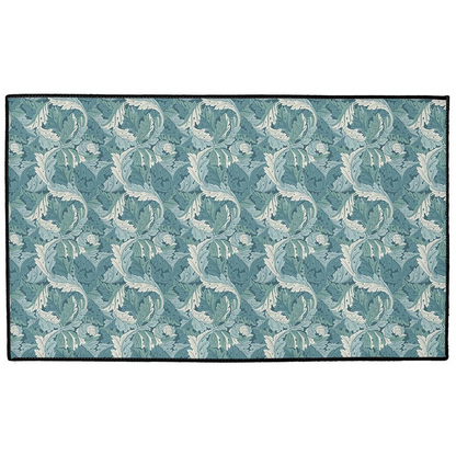 Acanthus Indoor/Outdoor Floor Mat William Morris Blue Teal