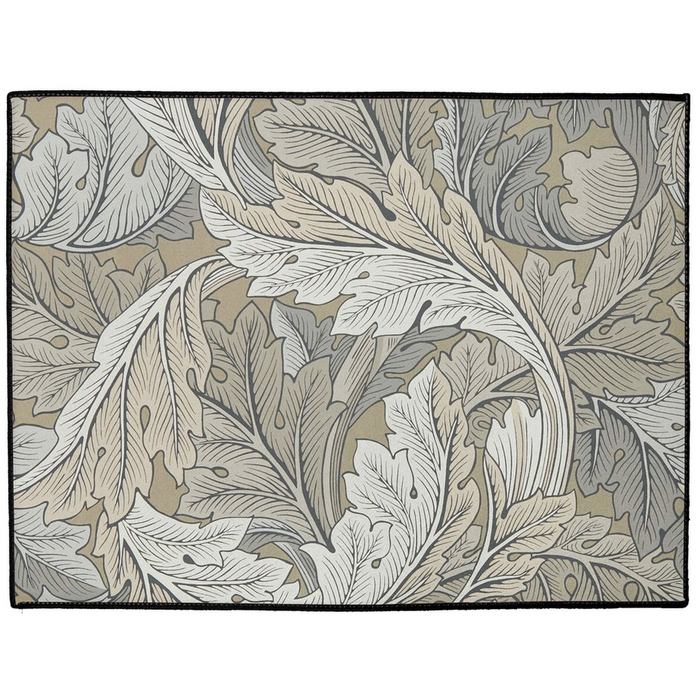 Acanthus Indoor/Outdoor Floor Mat William Morris Manilla Stone