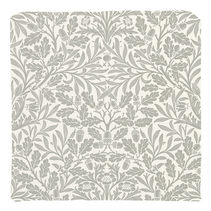 Acorn Cotton Throw Pillows William Morris Grey