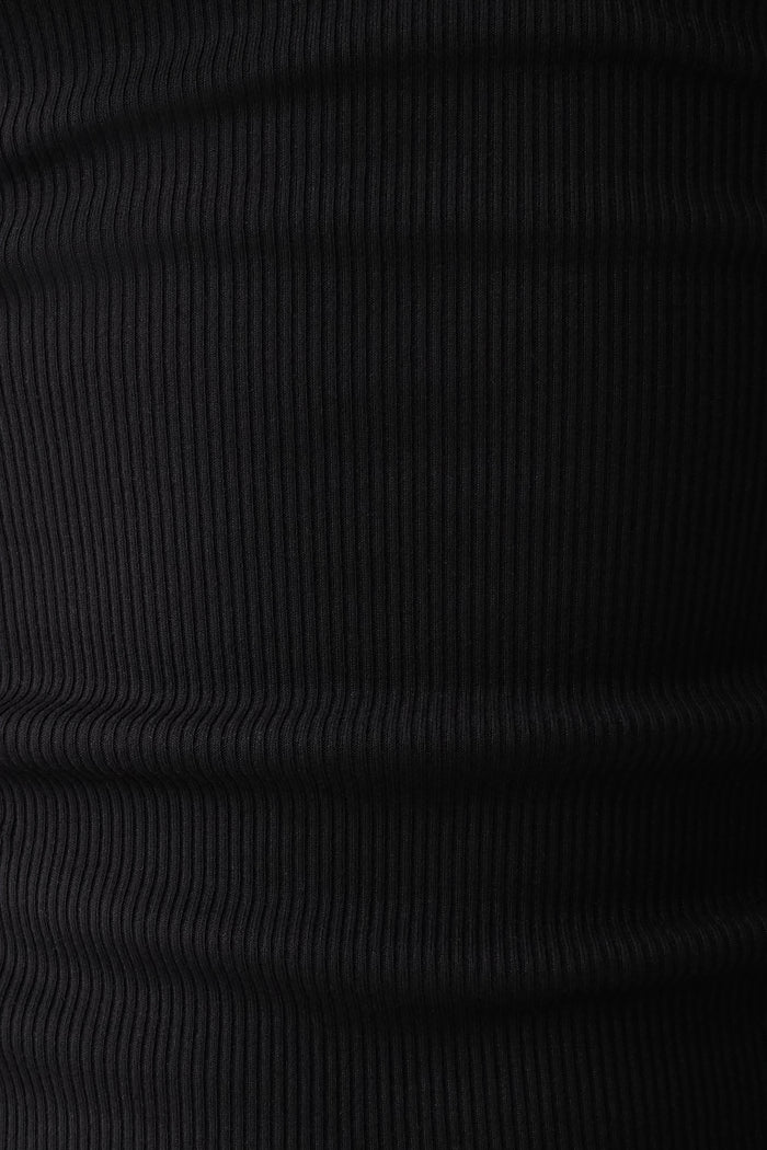 Actress Ribbed Tank - Black