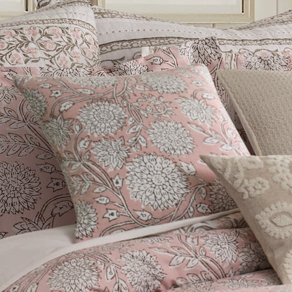 Adare Blush Quilted Pillow