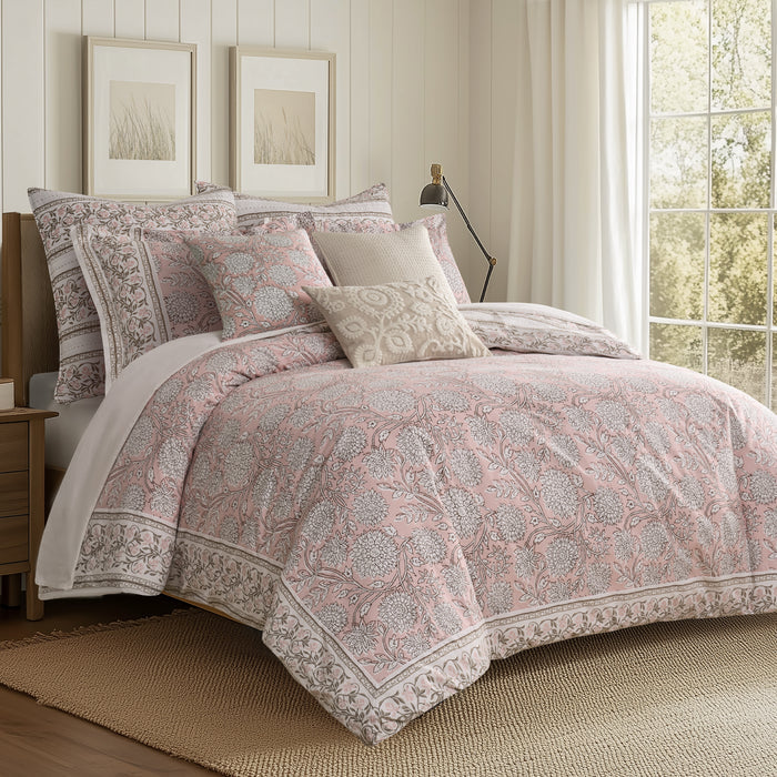 Adare Blush Quilted Pillow