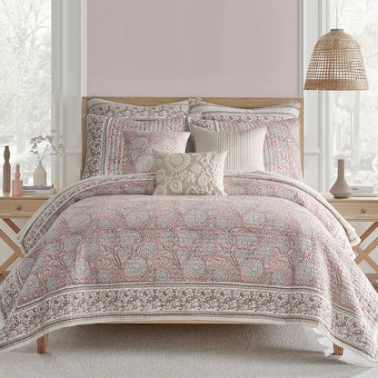 Adare Blush Quilted Pillow