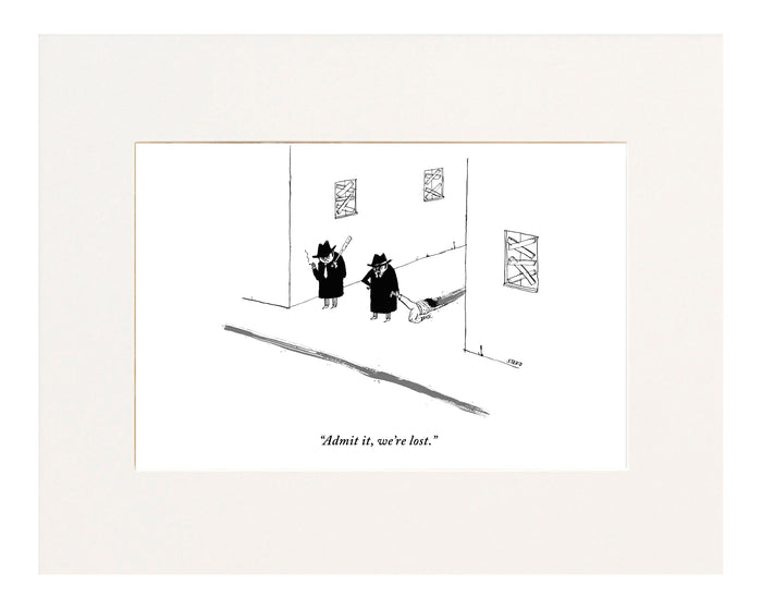 Admit it, We're Lost Cartoon Print