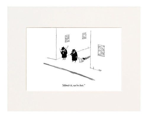 Admit it, We're Lost Cartoon Print
