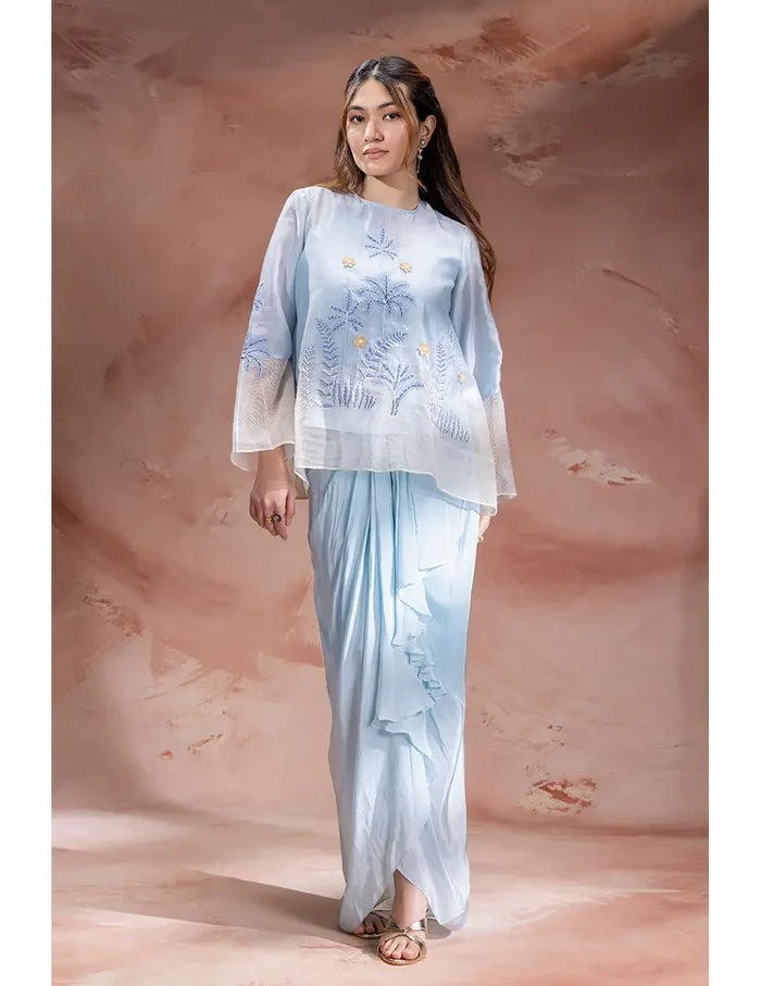 Alisa Drape Skirt Set