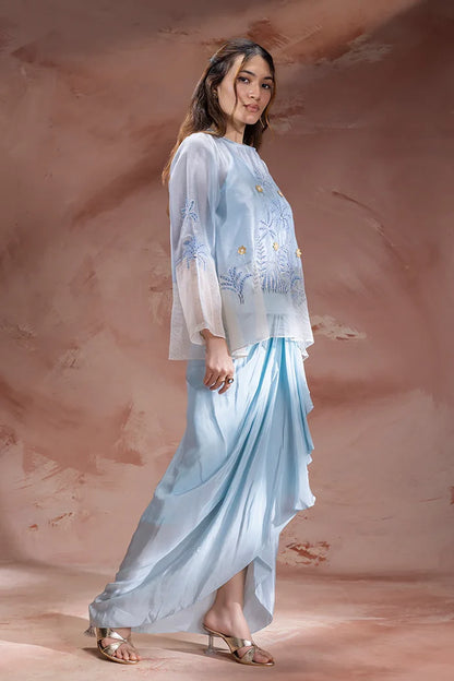 Alisa Drape Skirt Set
