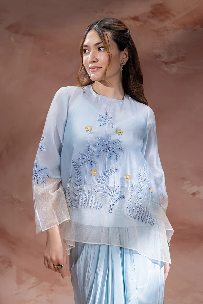 Alisa Drape Skirt Set