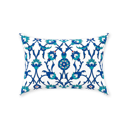 Amira Ottoman Cotton Pillows Blue Green