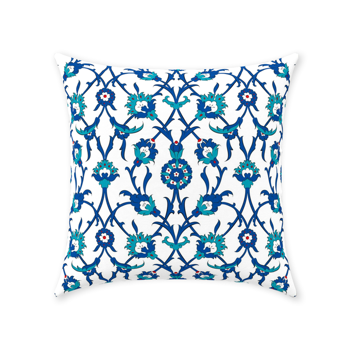 Amira Ottoman Cotton Pillows Blue Green
