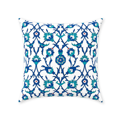 Amira Ottoman Cotton Pillows Blue Green