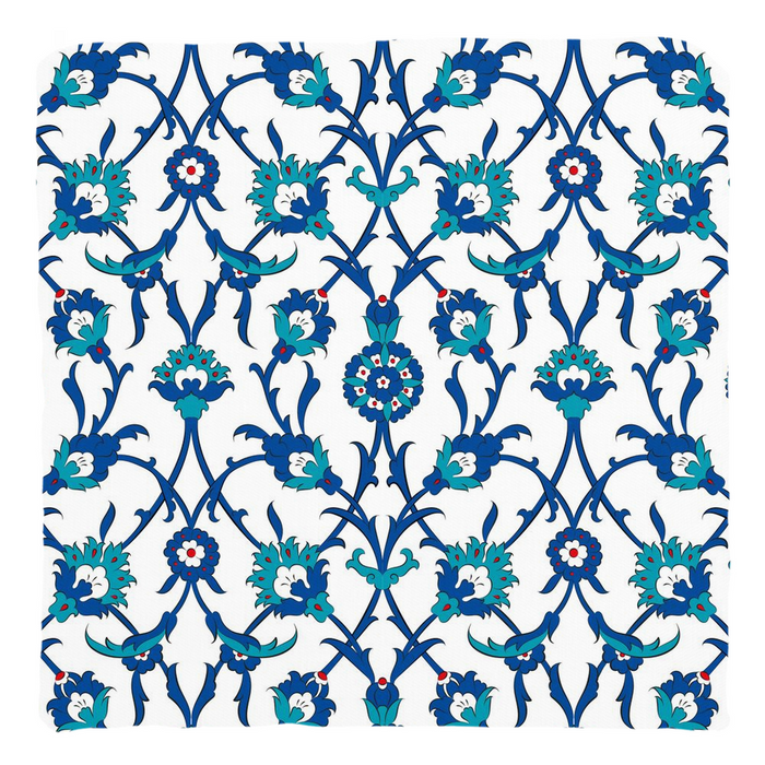 Amira Ottoman Cotton Pillows Blue Green