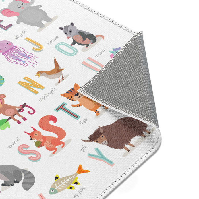 Animal Alphabet Nursery Rug Play Mat