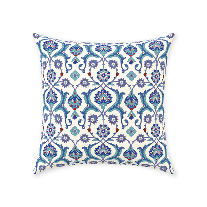 Antalya Ottoman Cotton Pillows Blue Lilac