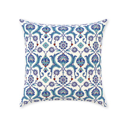Antalya Ottoman Cotton Pillows Blue Lilac