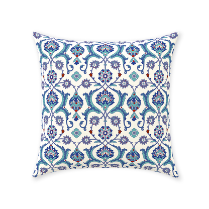 Antalya Ottoman Cotton Pillows Blue Lilac