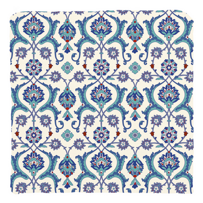 Antalya Ottoman Cotton Pillows Blue Lilac