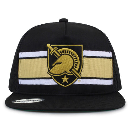 United States Military Academy (Army) Class of '92 trucker hat, front view with embroidered logo and stripes