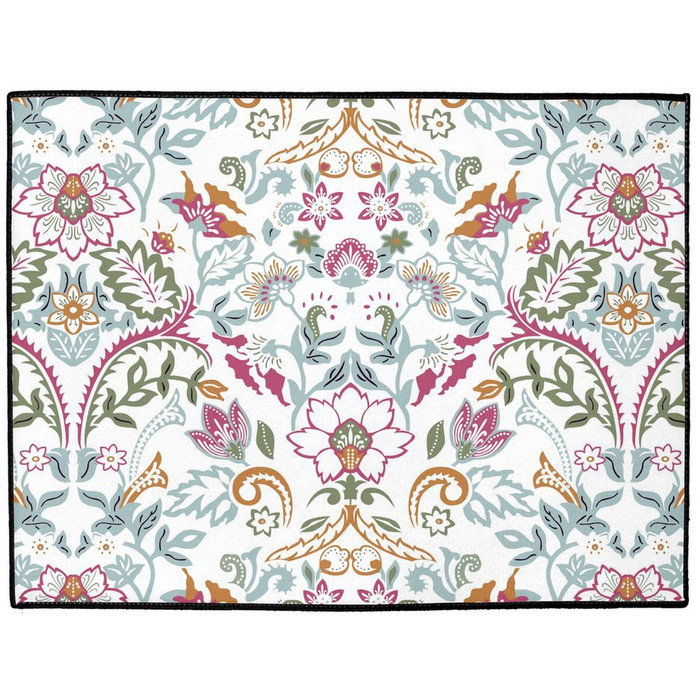 Art Nouveau Indoor/Outdoor Floor Mat William Morris Pink White