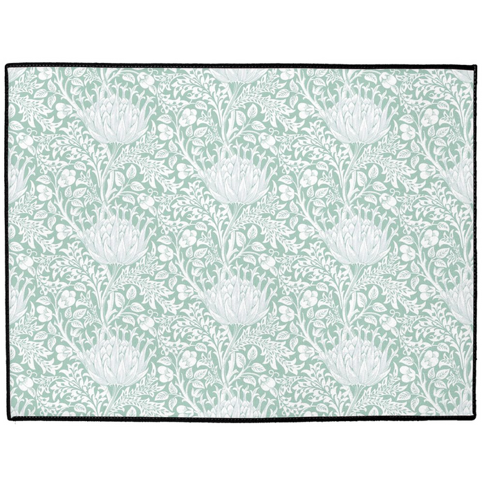 Artichoke Indoor/Outdoor Floor Mat William Morris Aqua Mint