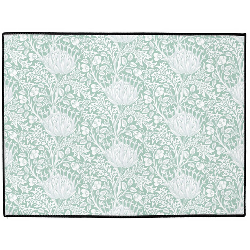 Artichoke Indoor/Outdoor Floor Mat William Morris Aqua Mint