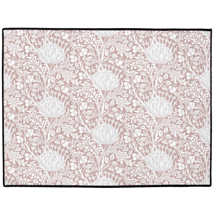 Artichoke Indoor/Outdoor Floor Mat William Morris Dusty Rose Pink