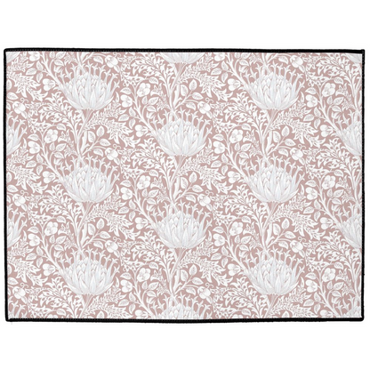 Artichoke Indoor/Outdoor Floor Mat William Morris Dusty Rose Pink