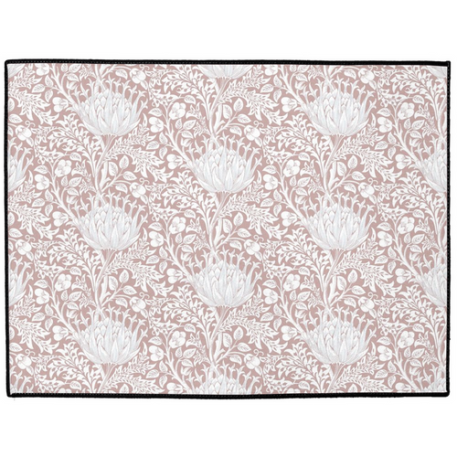 Artichoke Indoor/Outdoor Floor Mat William Morris Dusty Rose Pink