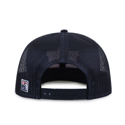 Auburn University Class of '92 trucker hat, rear view of mesh back and adjustable snapback closure