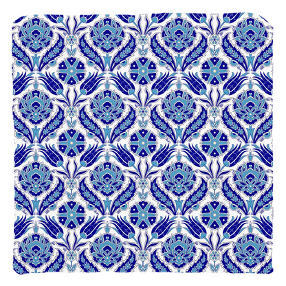 Azra II Ottoman Cotton Pillows Aqua Blue