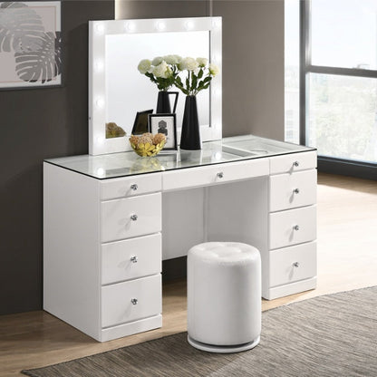 B4850 WHITE AVERY VANITY SET