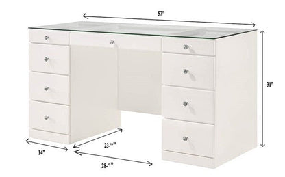 B4850 WHITE AVERY VANITY SET