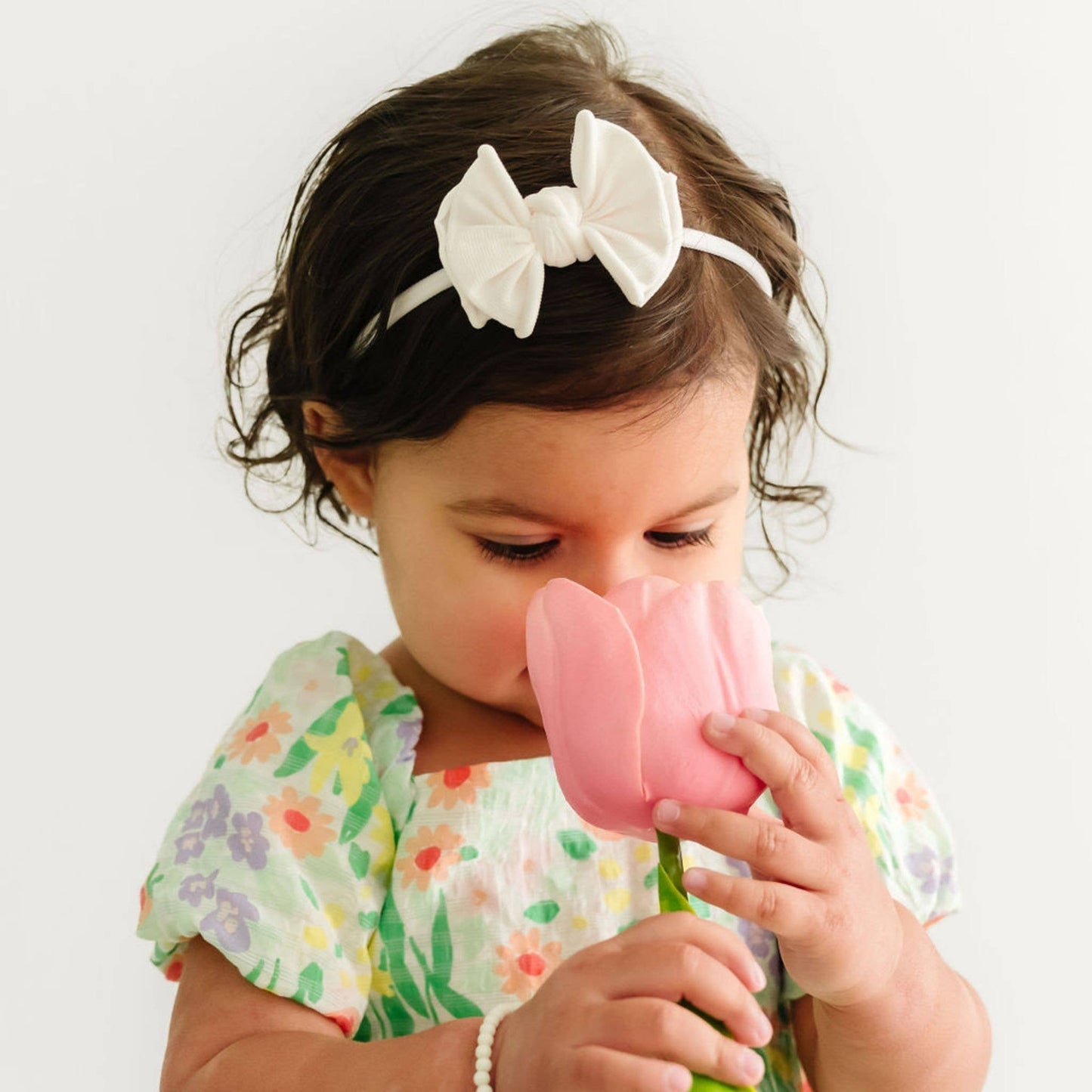 BABY BLING - Baby FAB® Skinny Soft Nylon Bow Headband