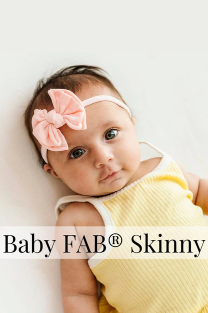 BABY BLING - Baby FAB® Skinny Soft Nylon Bow Headband