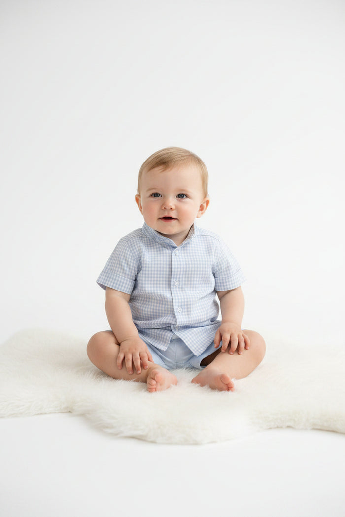 Baby Boys Shorts Set - Sky - (12-24m) (PK6) BIS-2120-6141a
