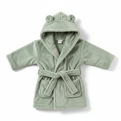 BABY SAGE HOODED DRESSING GOWN (0-6 MONTHS) (PK4) 18C85106