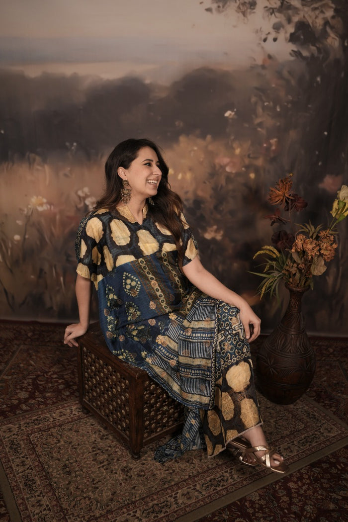 Banarasi Tulsi Kaftan