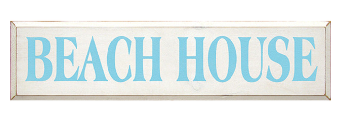 Beach House Wooden Sign