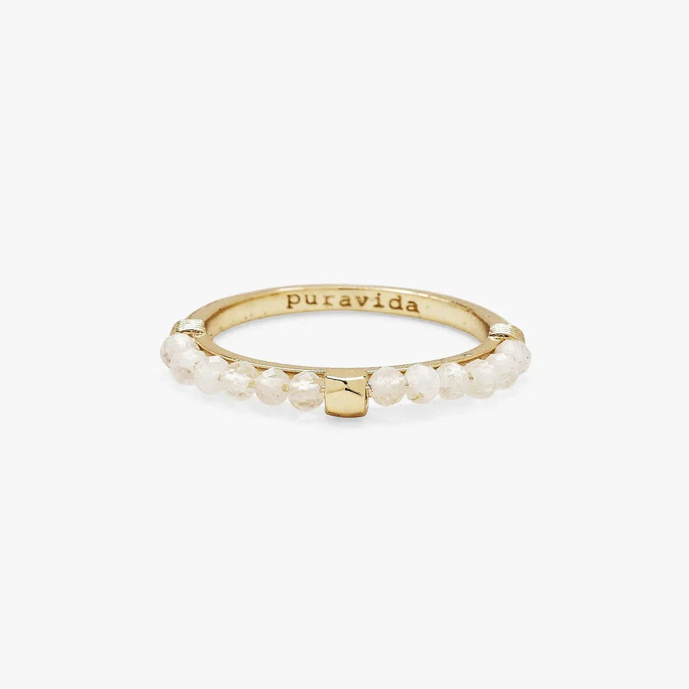 PURA VIDA - Beaded Gemstone Ring