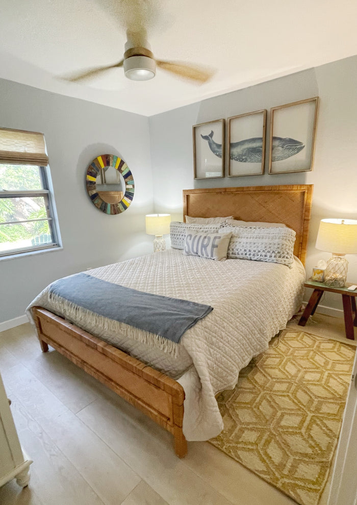 Bedding Washed Linen Quilted Shams Natural