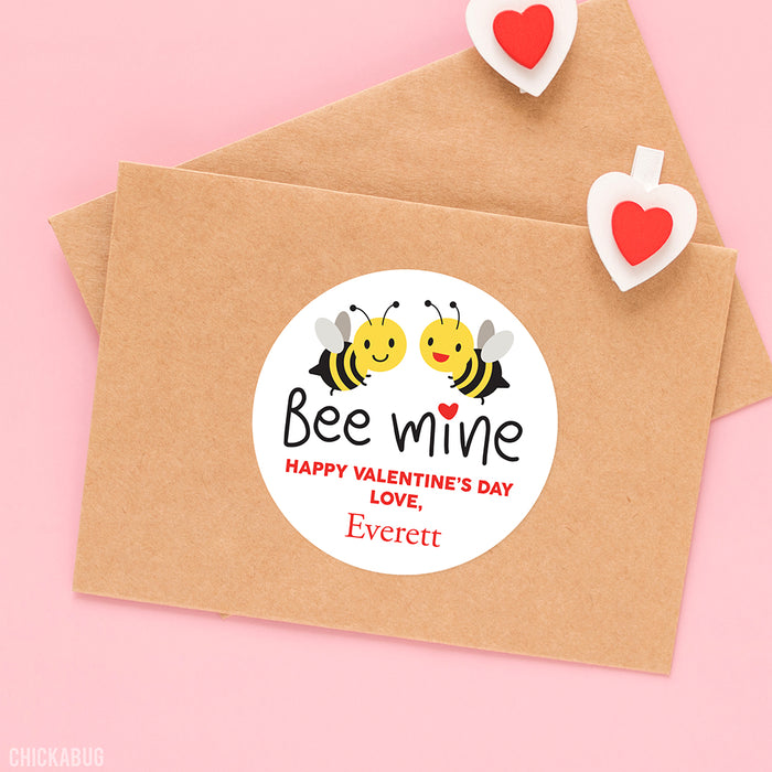 Bee Mine Valentine's Day Stickers