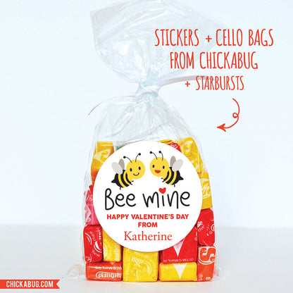 Bee Mine Valentine's Day Stickers