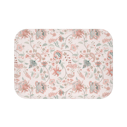 Belvedere Chintz Bath Mat Peach