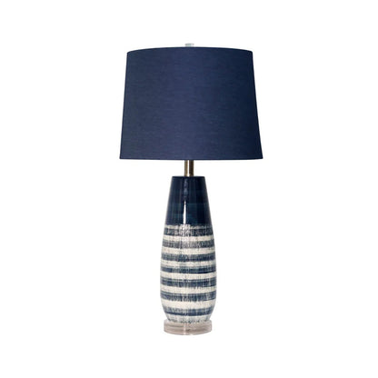 berni blue table lamp from Stylecraft Lamps