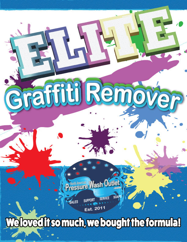 Elite Graffiti Remover available at North American Pressure Wash Outlet