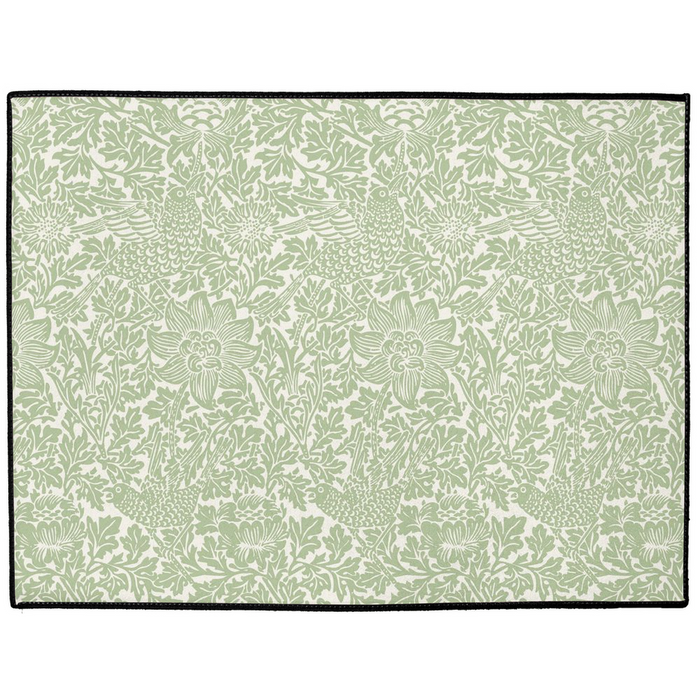 Bird & Anemone Indoor/Outdoor Floor Mat William Morris Sage Green