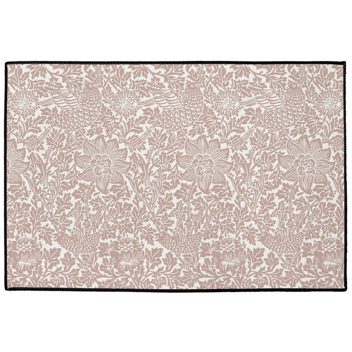 Bird & Anemone Indoor/Outdoor Floor Mat William Morris Terracotta