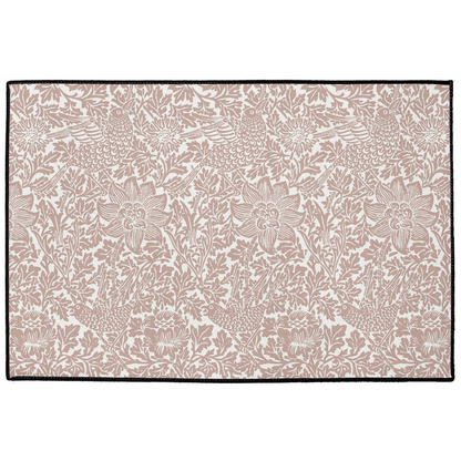 Bird & Anemone Indoor/Outdoor Floor Mat William Morris Terracotta
