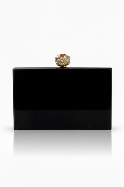 Black Aura Resin Clutch